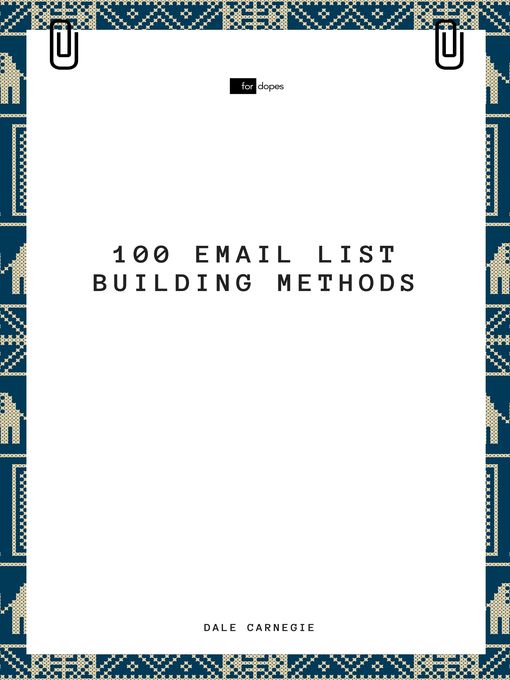 Cover image for 100 Email List Building Methods